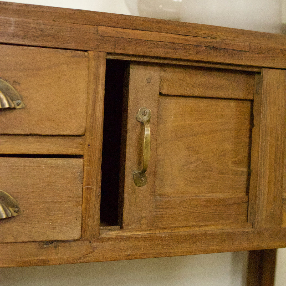 Vintage Wooden Console 4 Drawer