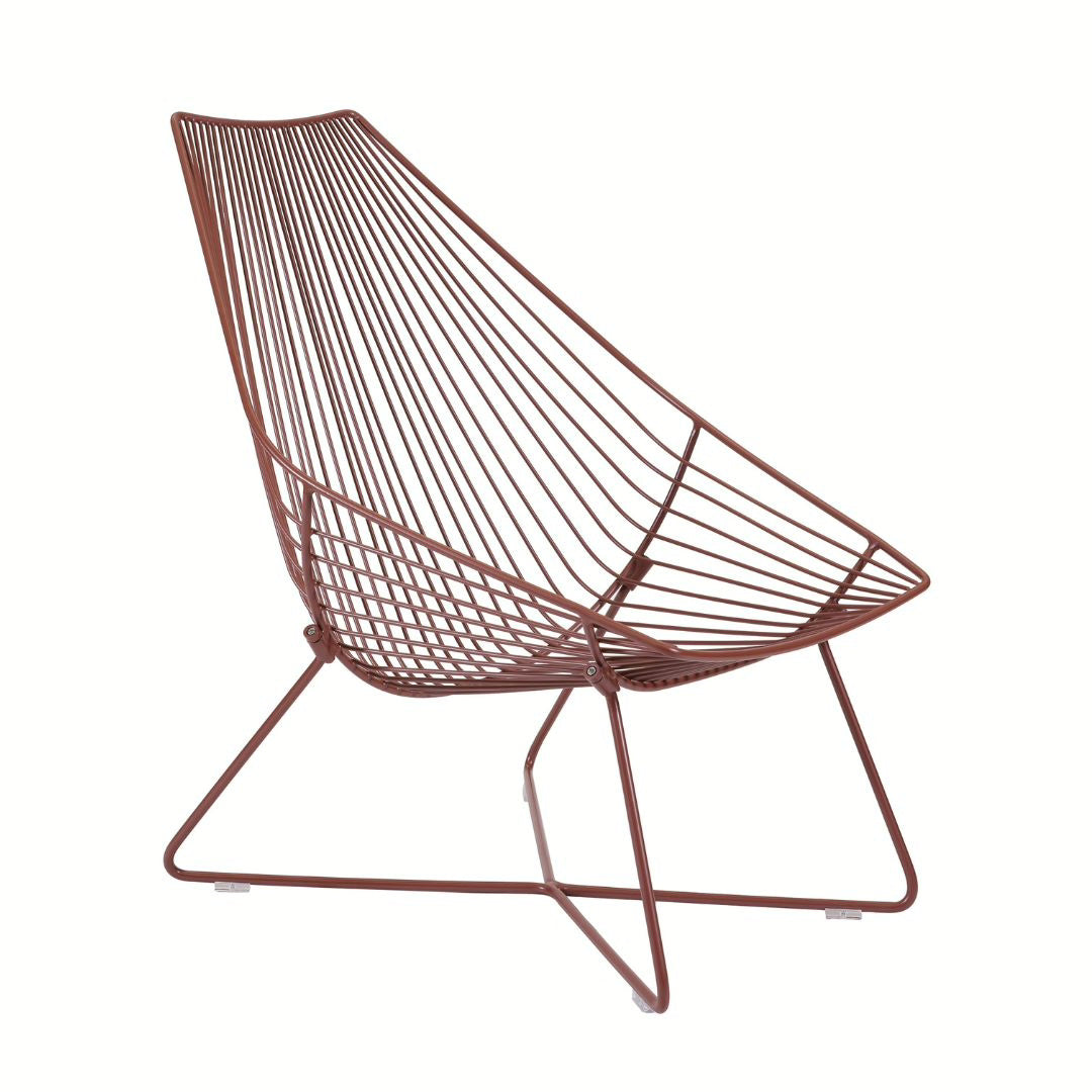 Piha Lounger Chocolate Red by Forj Living