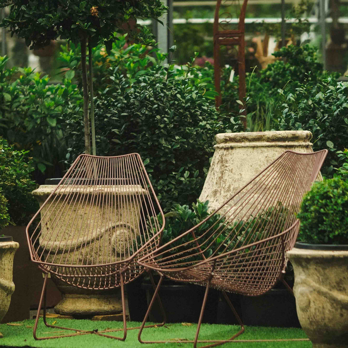 Piha Lounger Chocolate Red by Forj Living