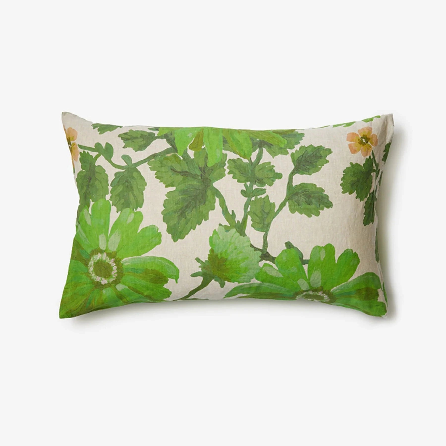 Bonnie & Neil Marigold Leaf Linen Standard Pillowcases