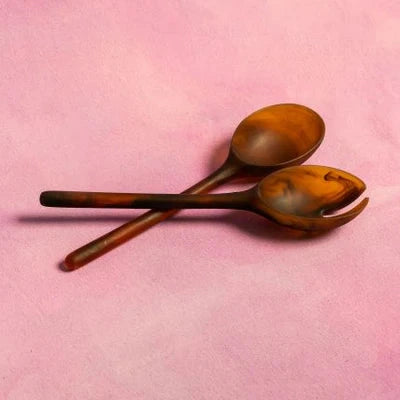 Salad Servers Amber