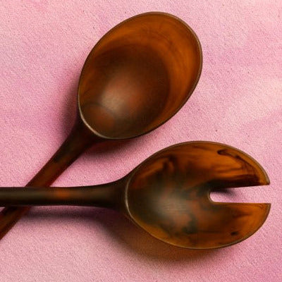 Salad Servers Amber