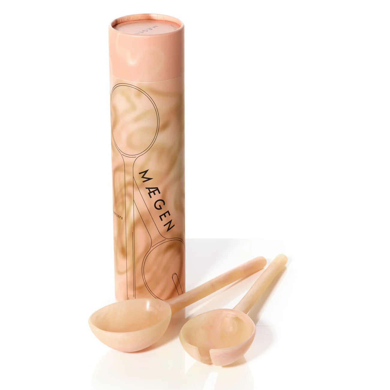 Salad Servers Coral