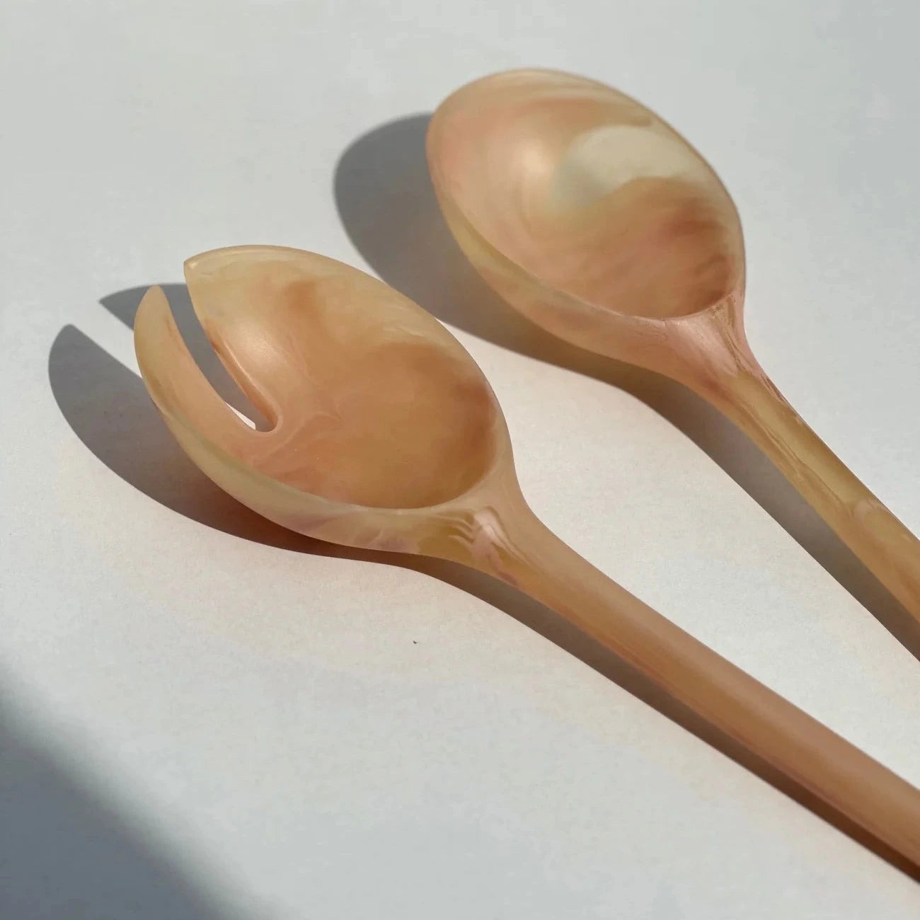 Salad Servers Coral