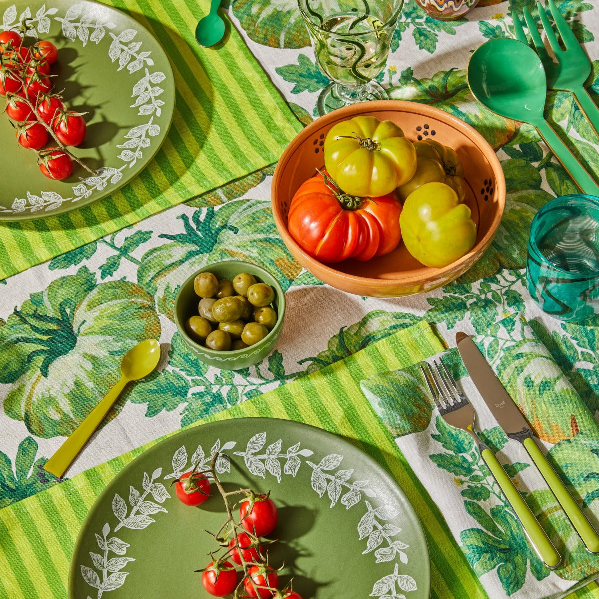 Heirloom Green Tablecloth