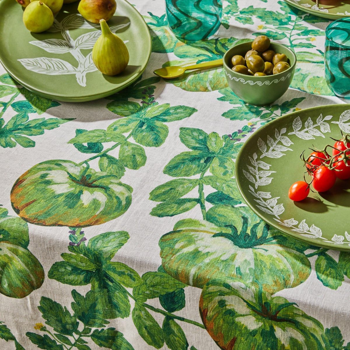 Heirloom Green Tablecloth
