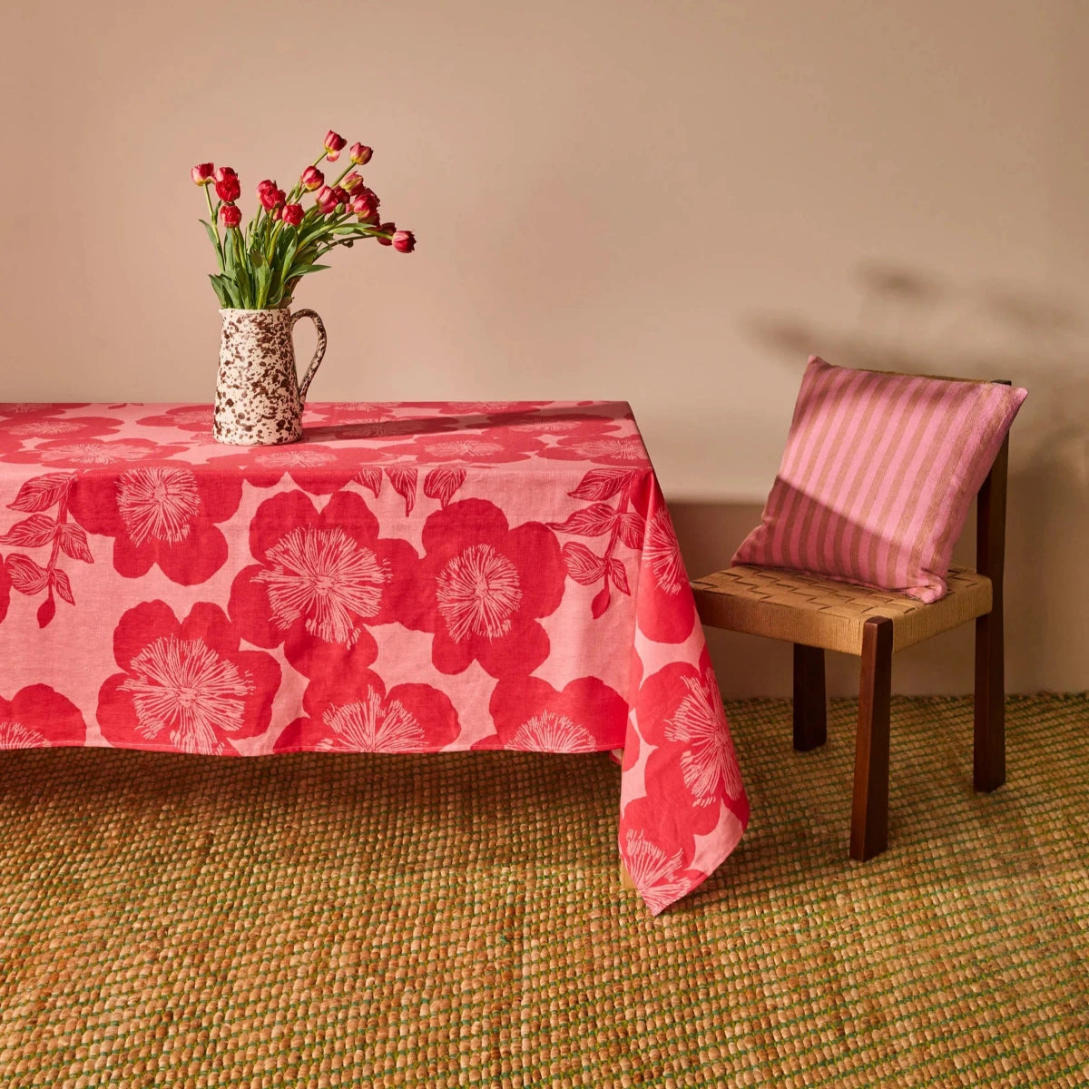 Jardin Pink Tablecloth