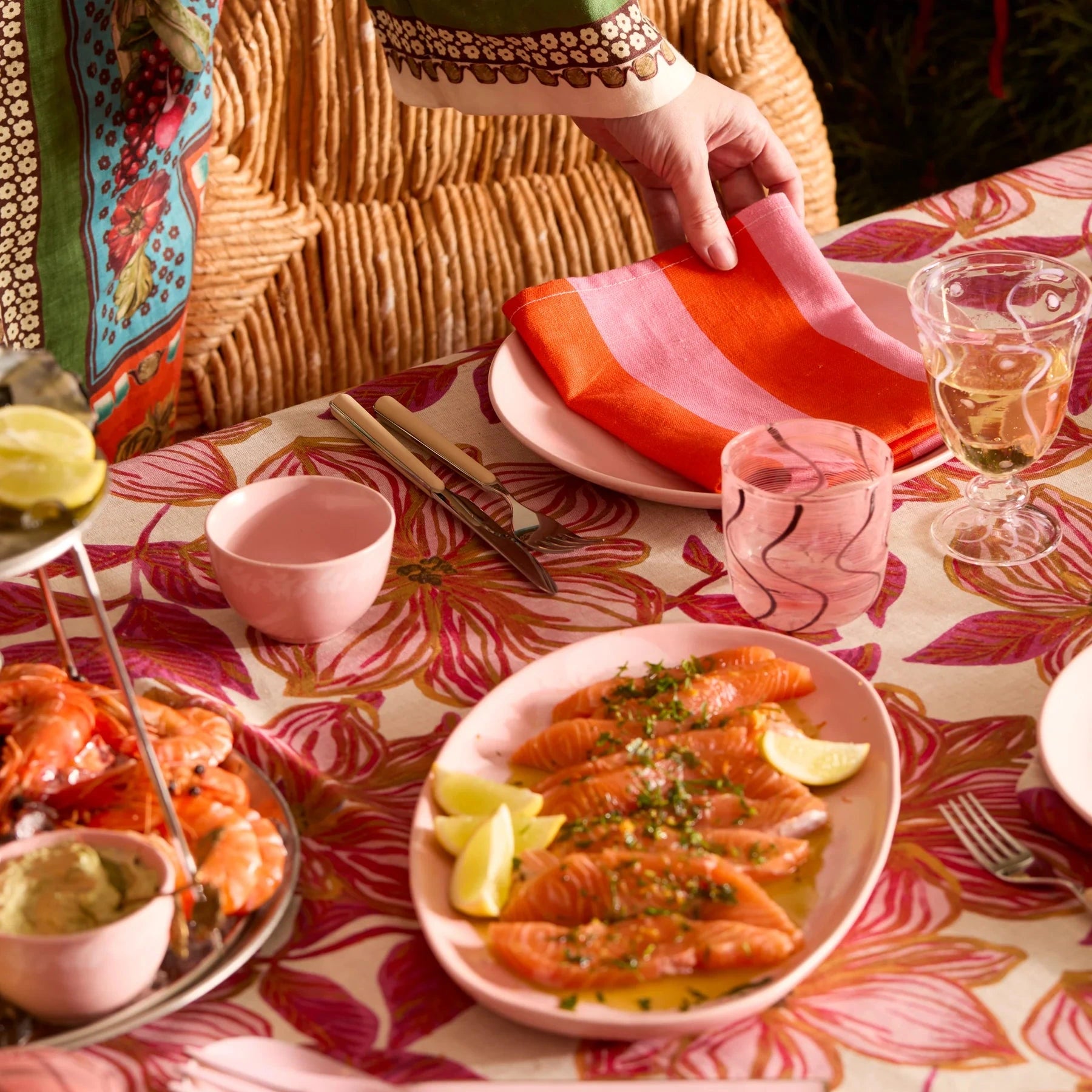 Azalea Pink Tablecloth 350 x 170