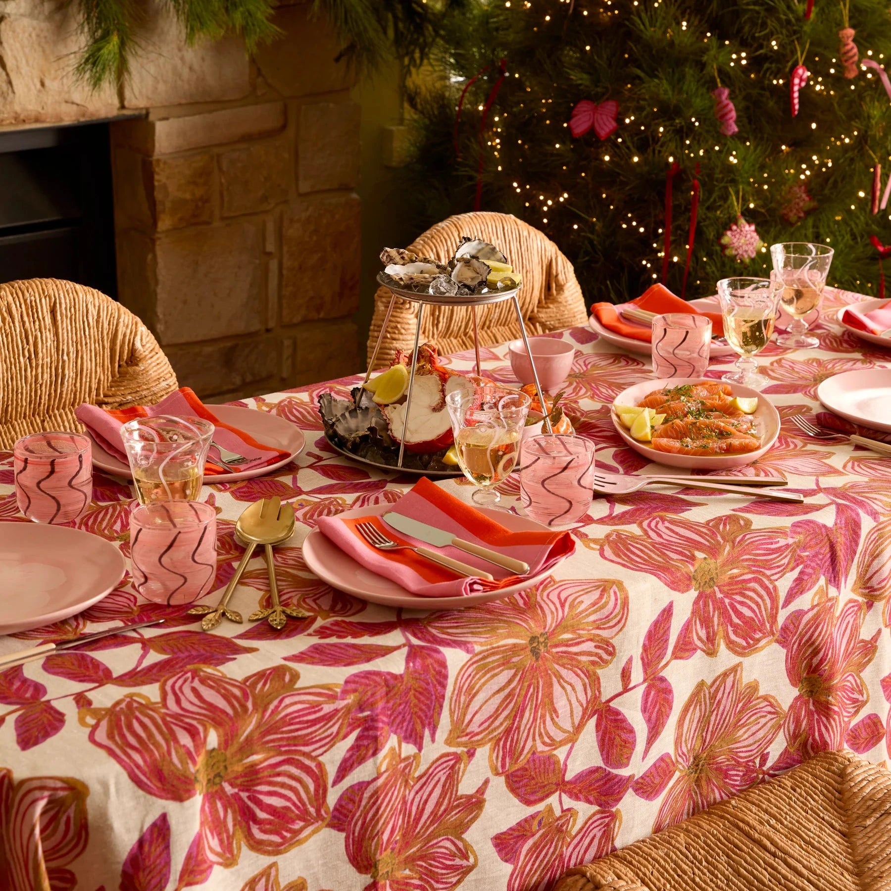 Azalea Pink Tablecloth 350 x 170