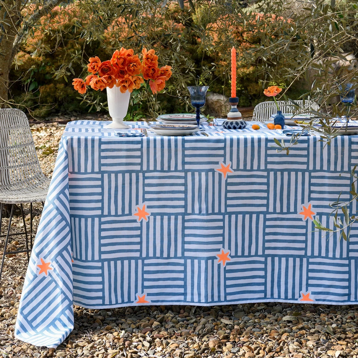 Capri Blue/Orange Large