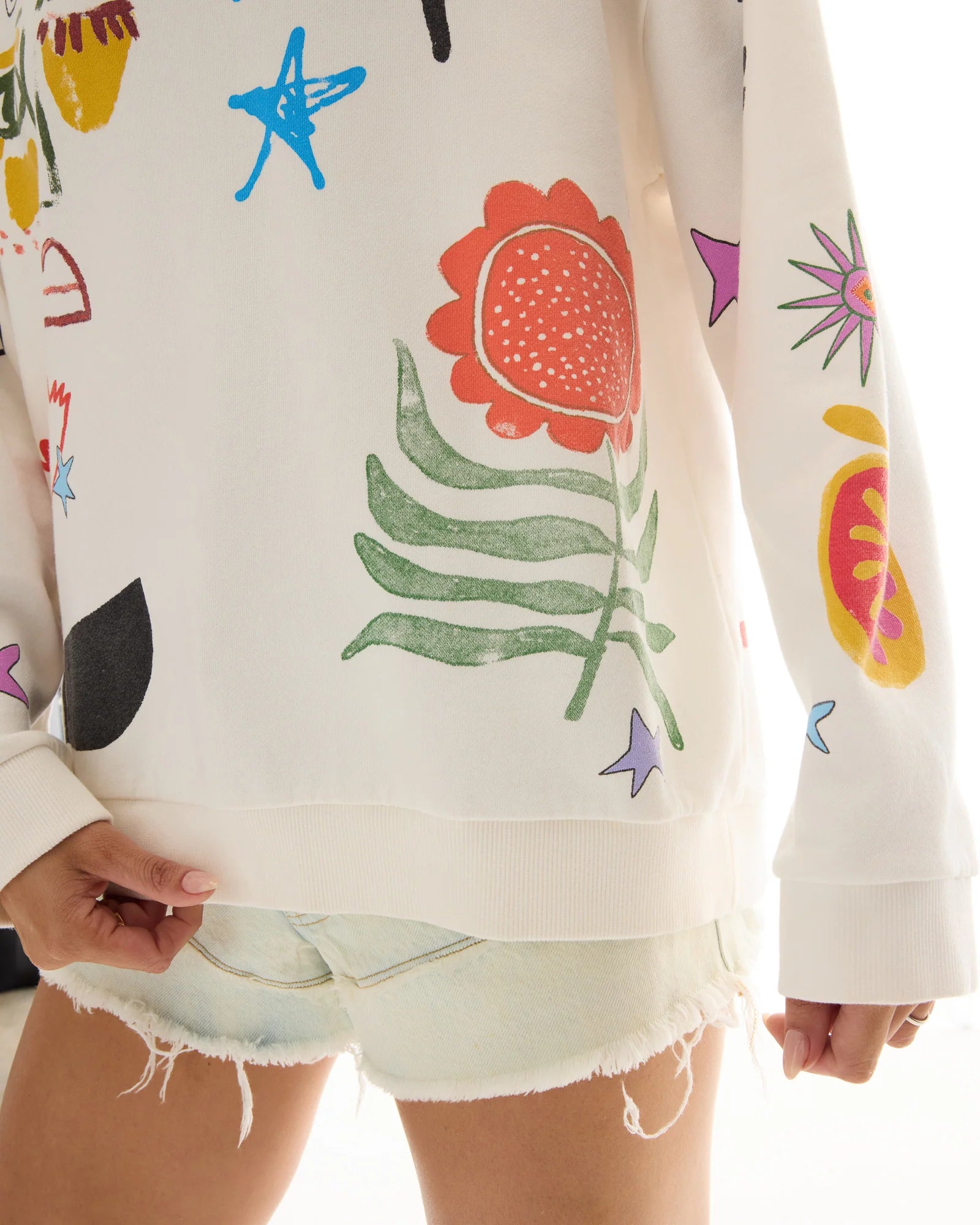 Illustrated Postcard Sweater