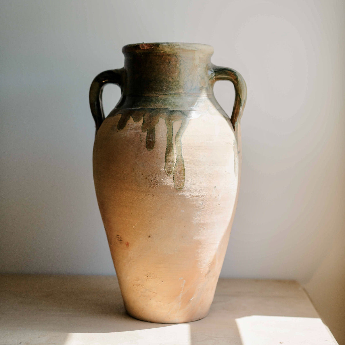 Turkish Double Handled Green Urn