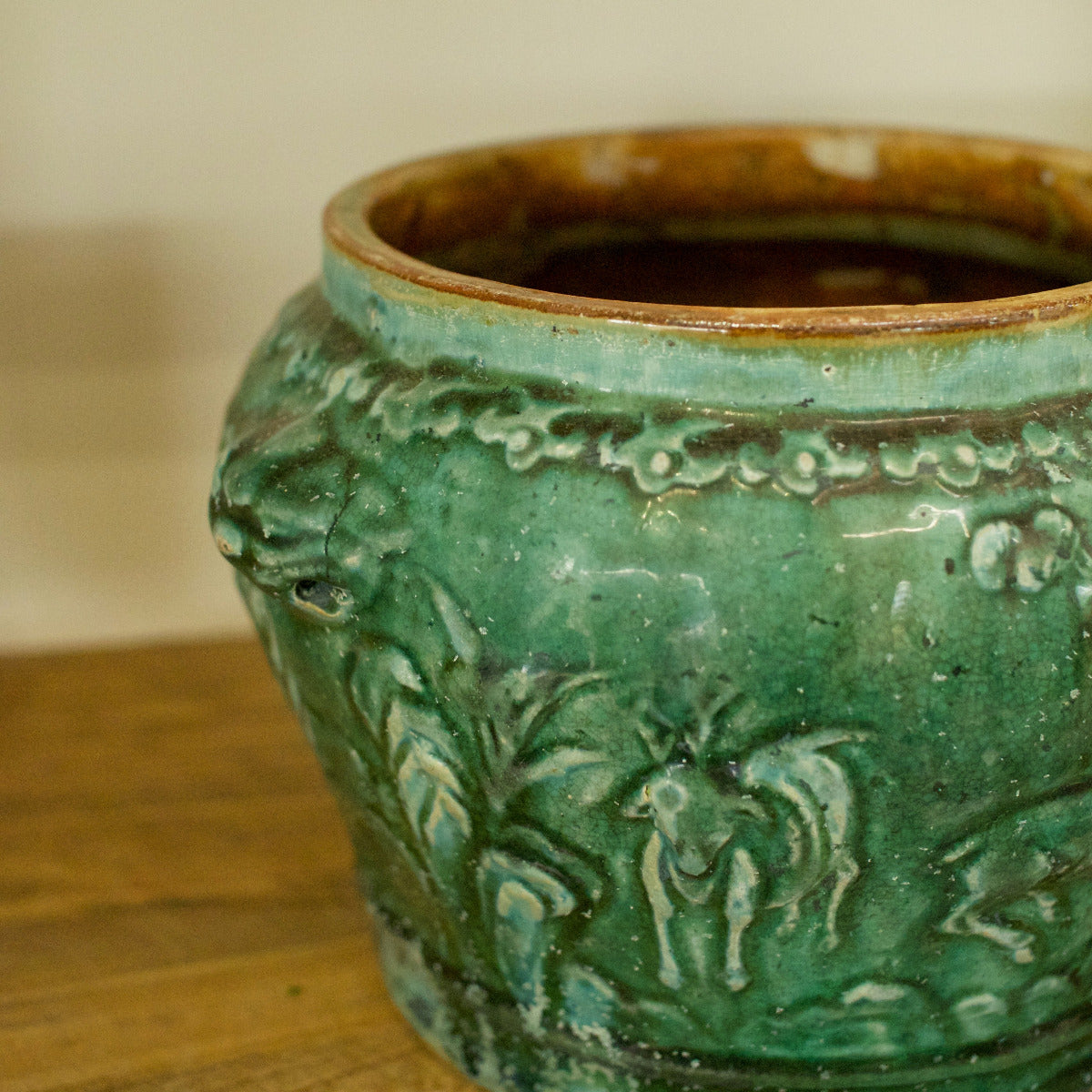 Vintage Green Pot - Bureno