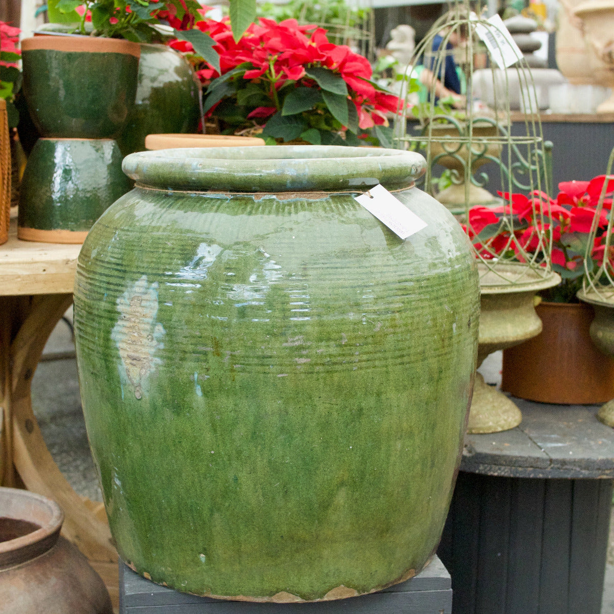 Vintage Green Water Pot