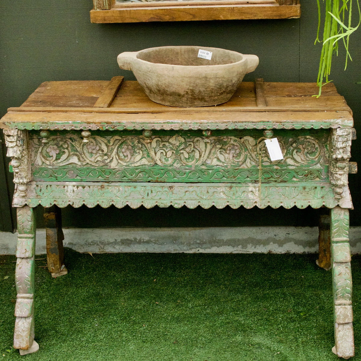 Vintage Wooden Damchiya Table