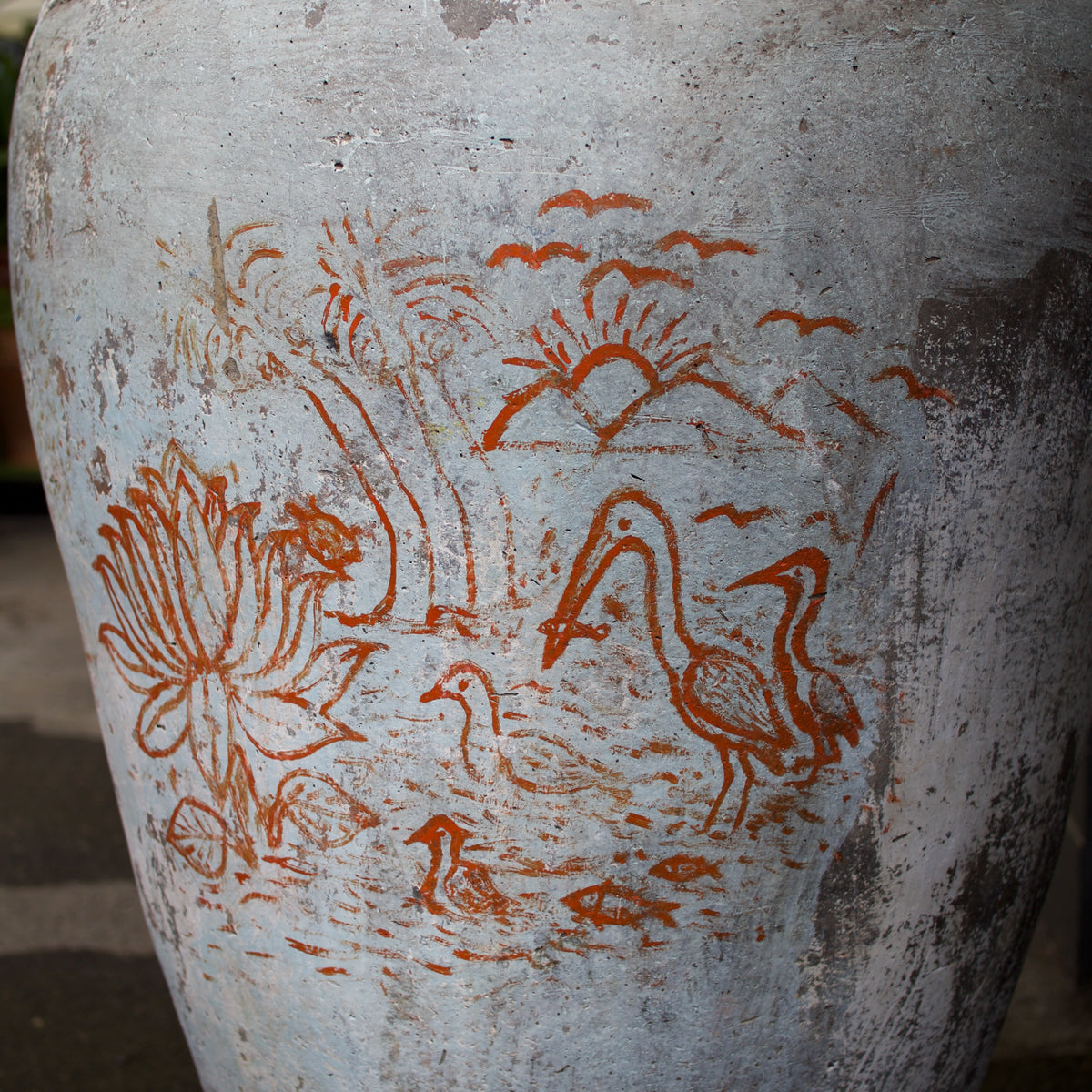 Vintage Terracotta Urn