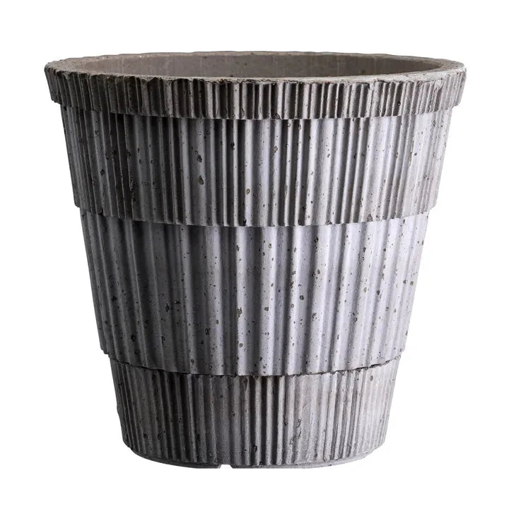 Atlas Grey inc Saucer Pots - Berg Brookfield Gardens 