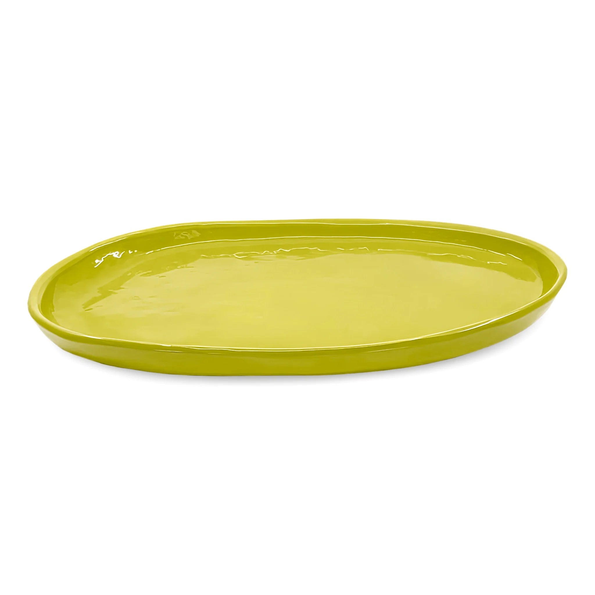 Batch Oval Platter S Chartreuse PL Homewares Brookfield Gardens 