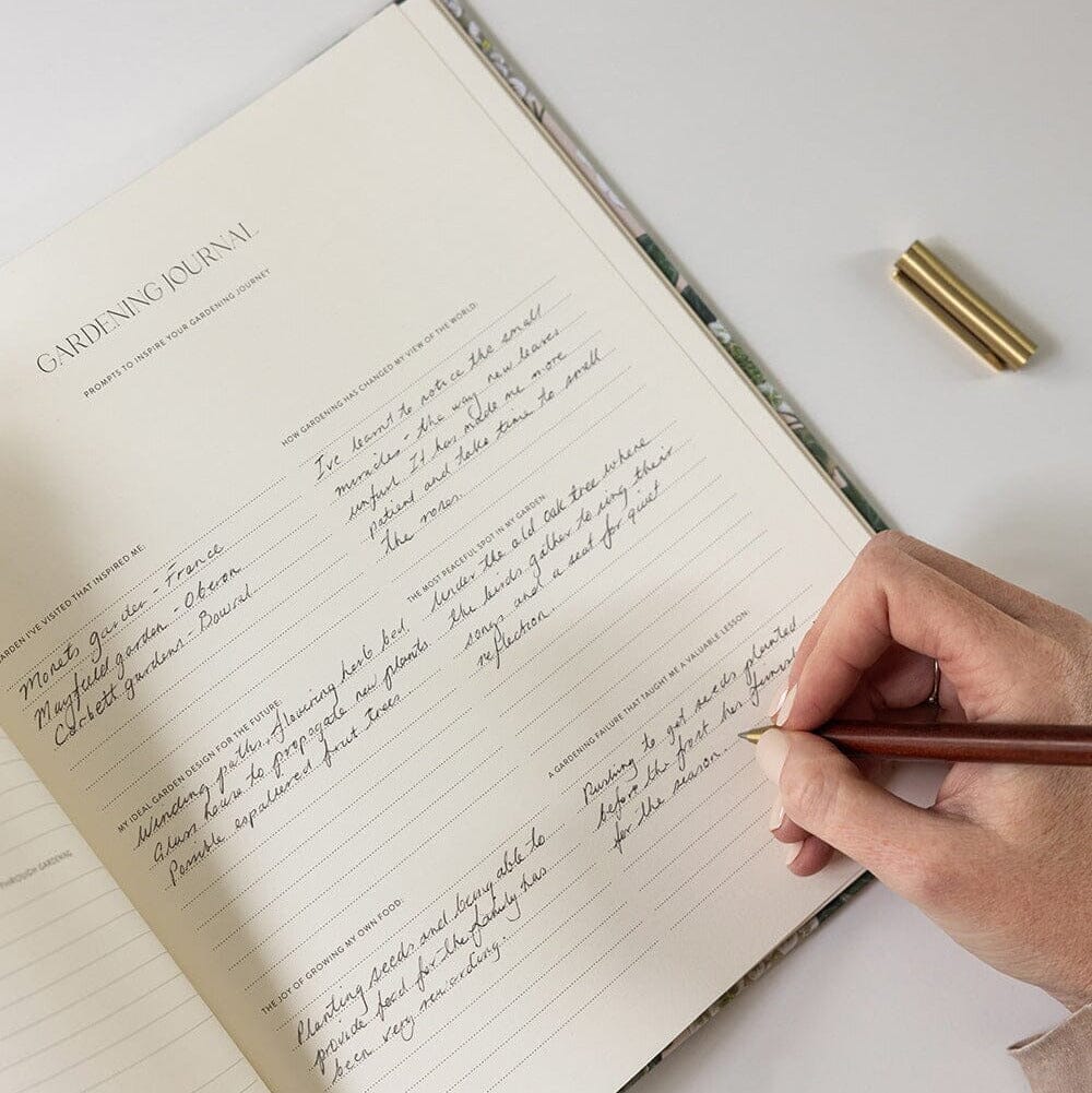Bespoke Letterpress Gardening Journal PL Stationery Brookfield Gardens 
