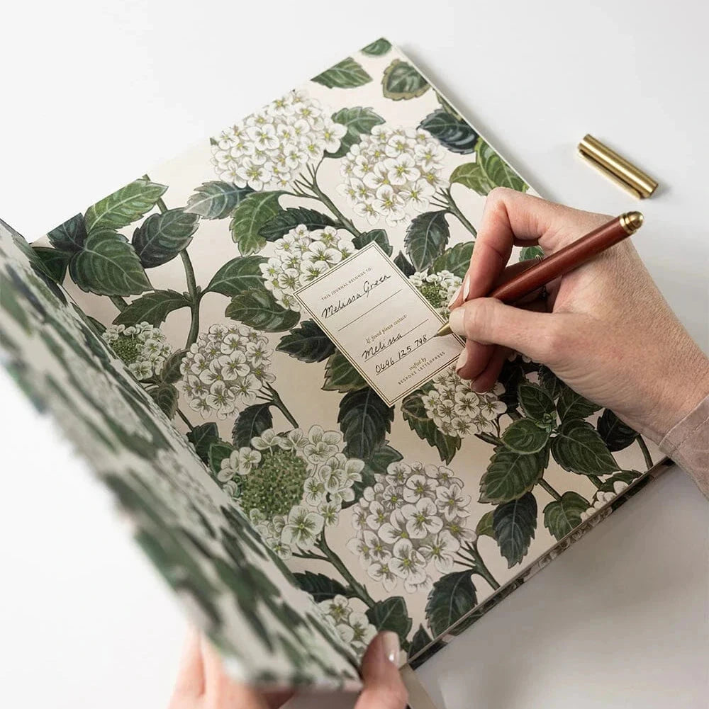 Bespoke Letterpress Gardening Journal PL Stationery Brookfield Gardens 
