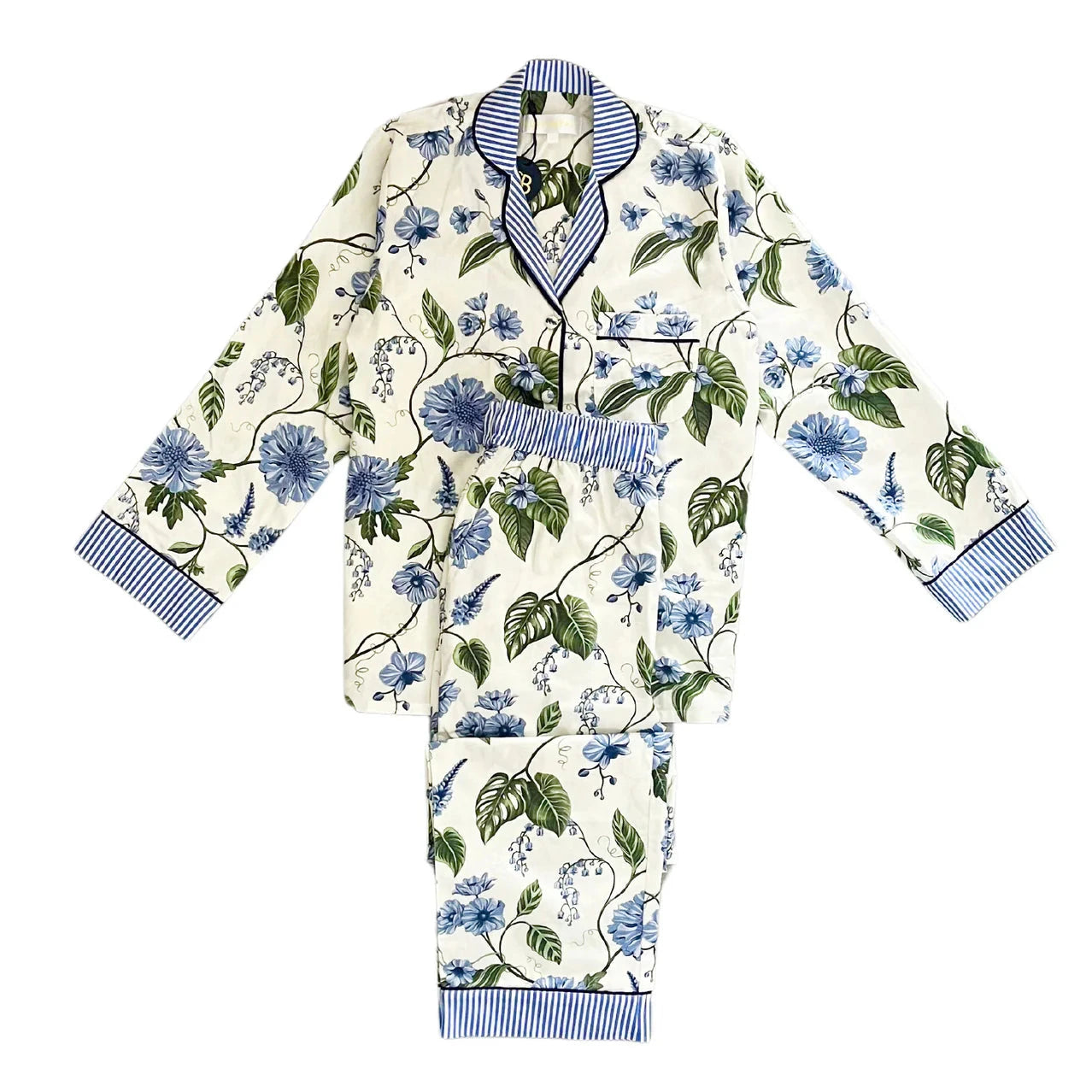 Blue Floral Pyjama Set PL Homewares Brookfield Gardens 