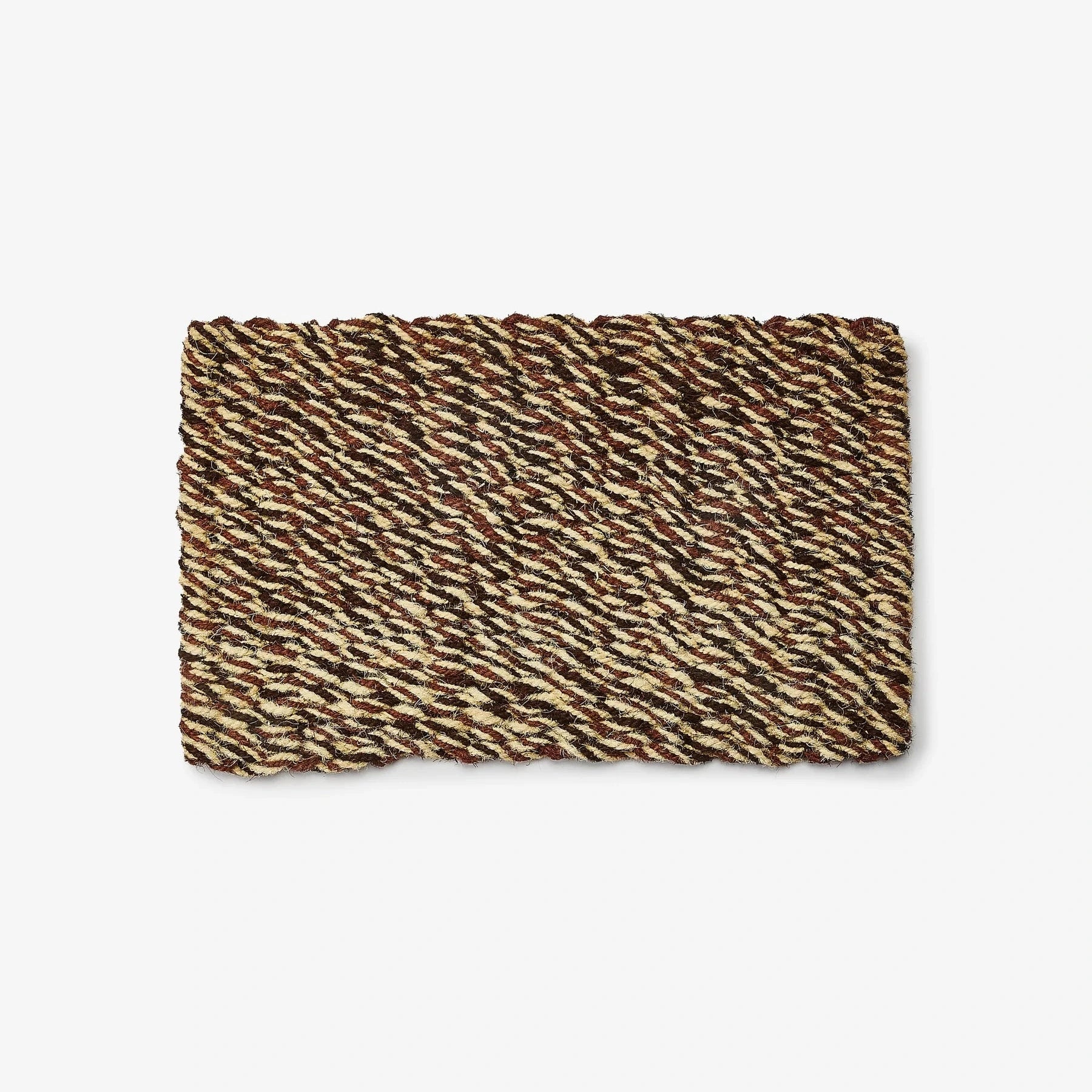 Bonnie and Neil Brown Jute Door Mat in warm brown woven jute rope for stylish entryways.