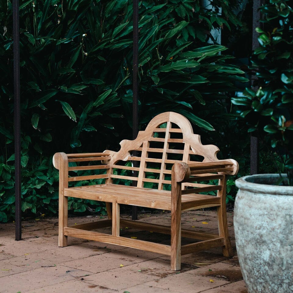 Chelsea Teak Bench 2 Seater Furniture Brookfield Gardens 