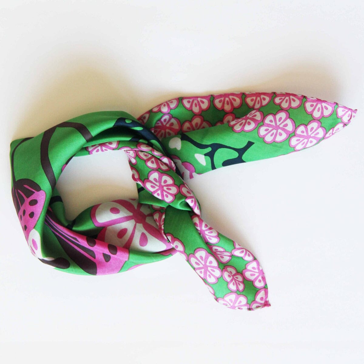 Mini Alice Green Green Scarf PL Accessories Les Belles Vagabondes 