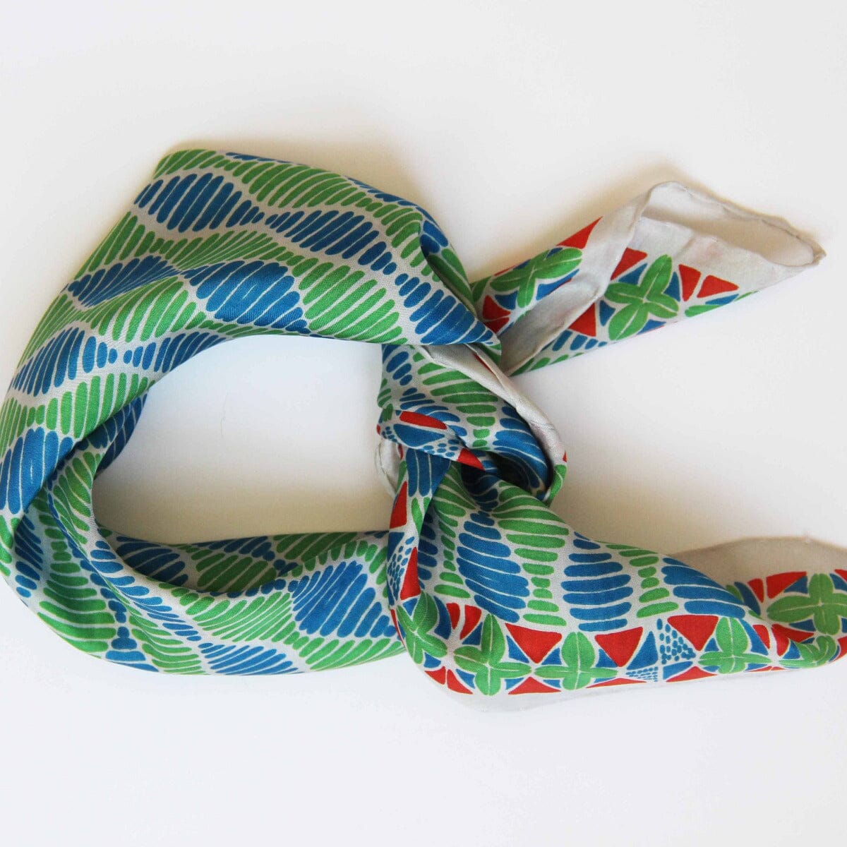 Mini Mopti Green Scarf PL Accessories Les Belles Vagabondes 