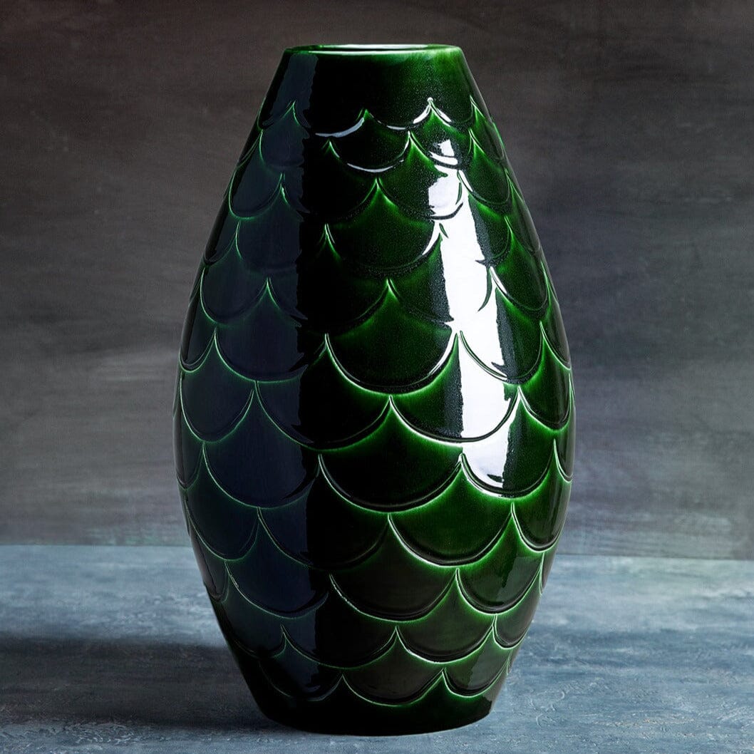 Misty Green Cone Vase Pots - Berg Berg 