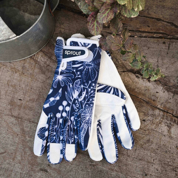sprout gardening gloves Sprout Glove Navy Natives