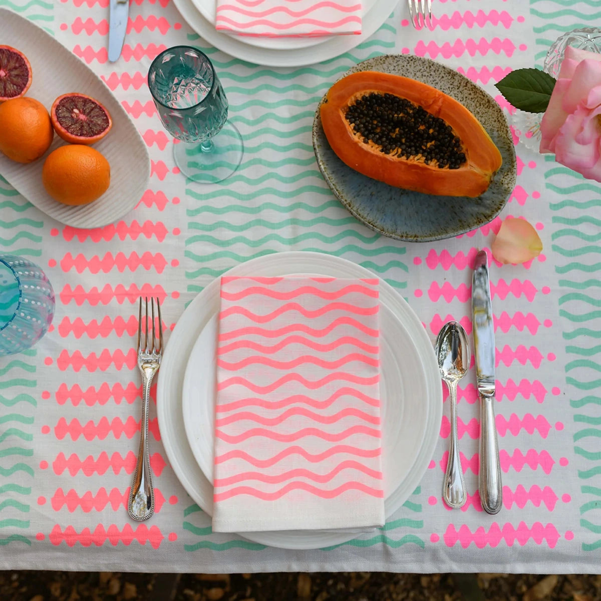 Barley Aqua/Pink