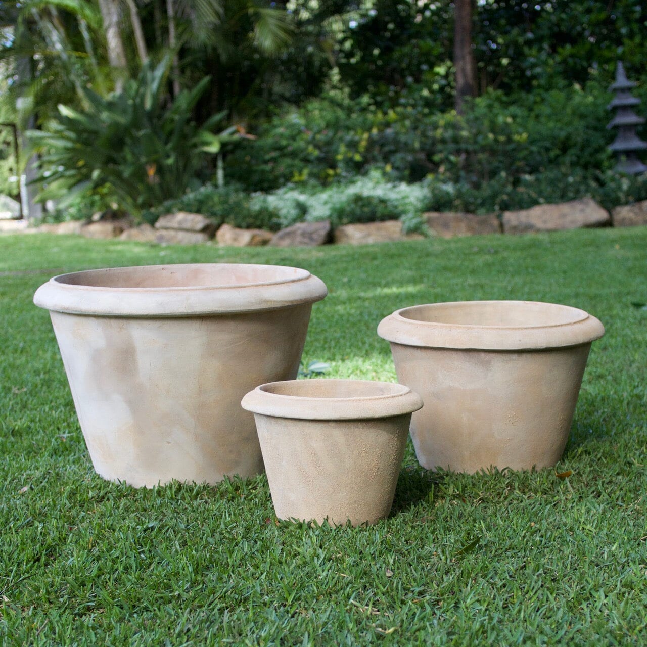 Antique Terra Deep Bowl Pots - Antique Terra Brookfield Gardens 