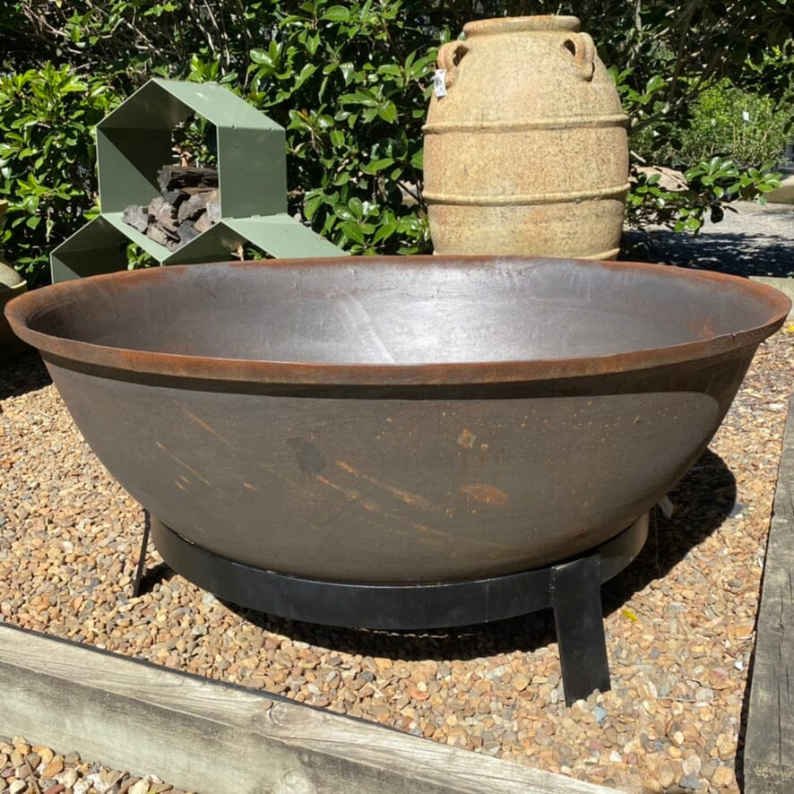 Cast Iron Fire Bowl Tripod 1400mm Pots - Cast iron Brookfield Gardens