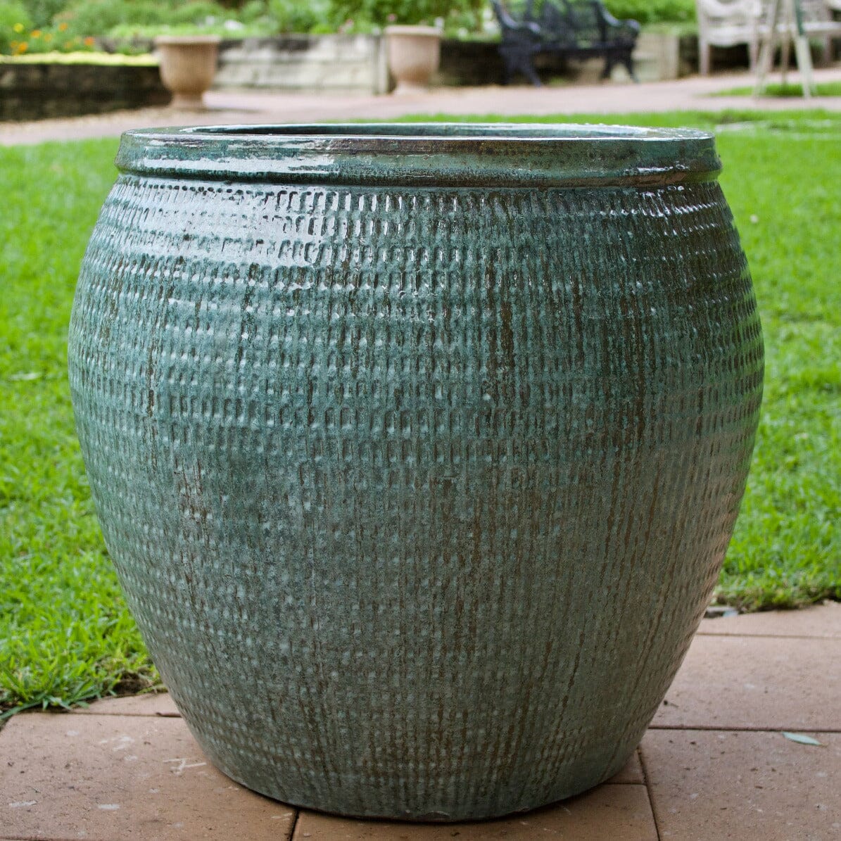 Collar Planter Pots - Glazed Brookfield Gardens 