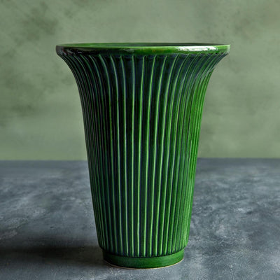 Daisy Green Vase Florist - Vessels Berg