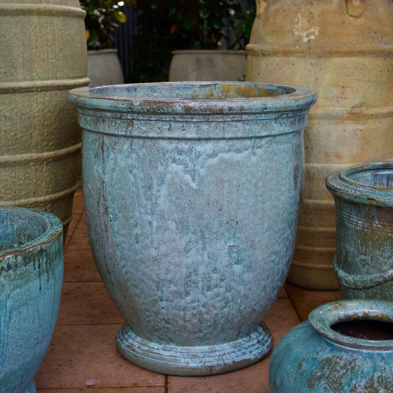 Egg Cup Urn Pots - Glazed Brookfield Gardens 