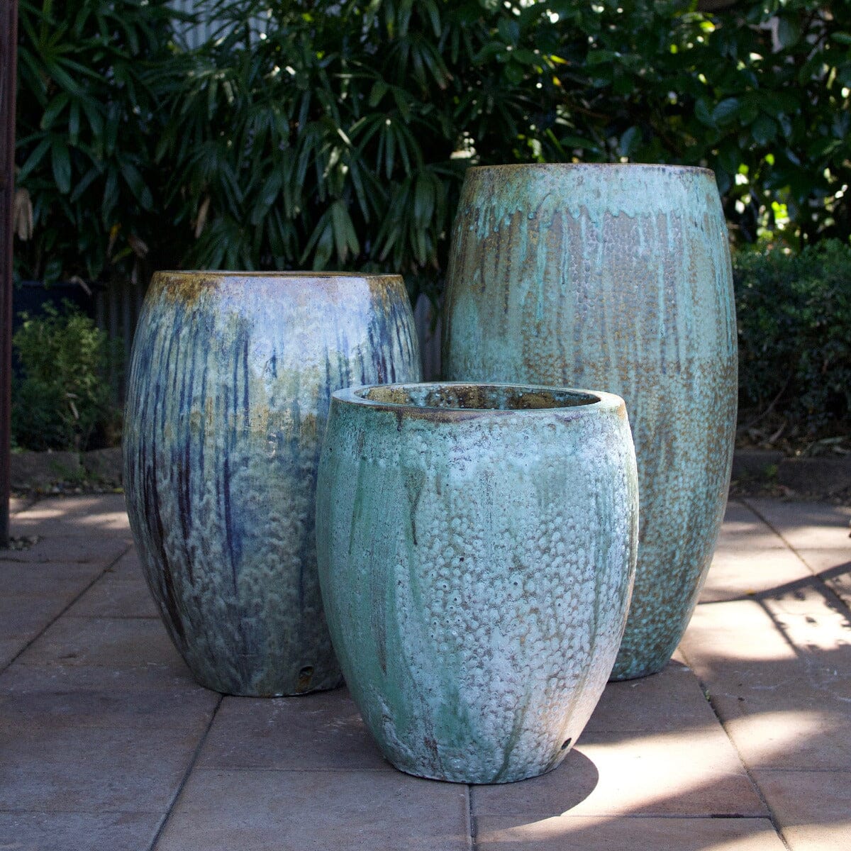 Glazed Egg Planter Pots - Glazed Brookfield Gardens 