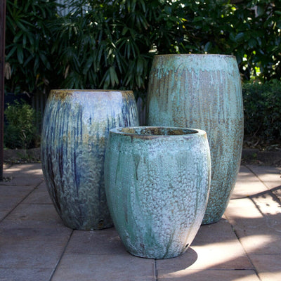 Glazed Egg Planter Pots - Glazed Brookfield Gardens