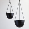 Grace Hanging Pot Black Pots - Decorator Hanging