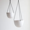 Grace Hanging Pot White Pots - Decorator Hanging