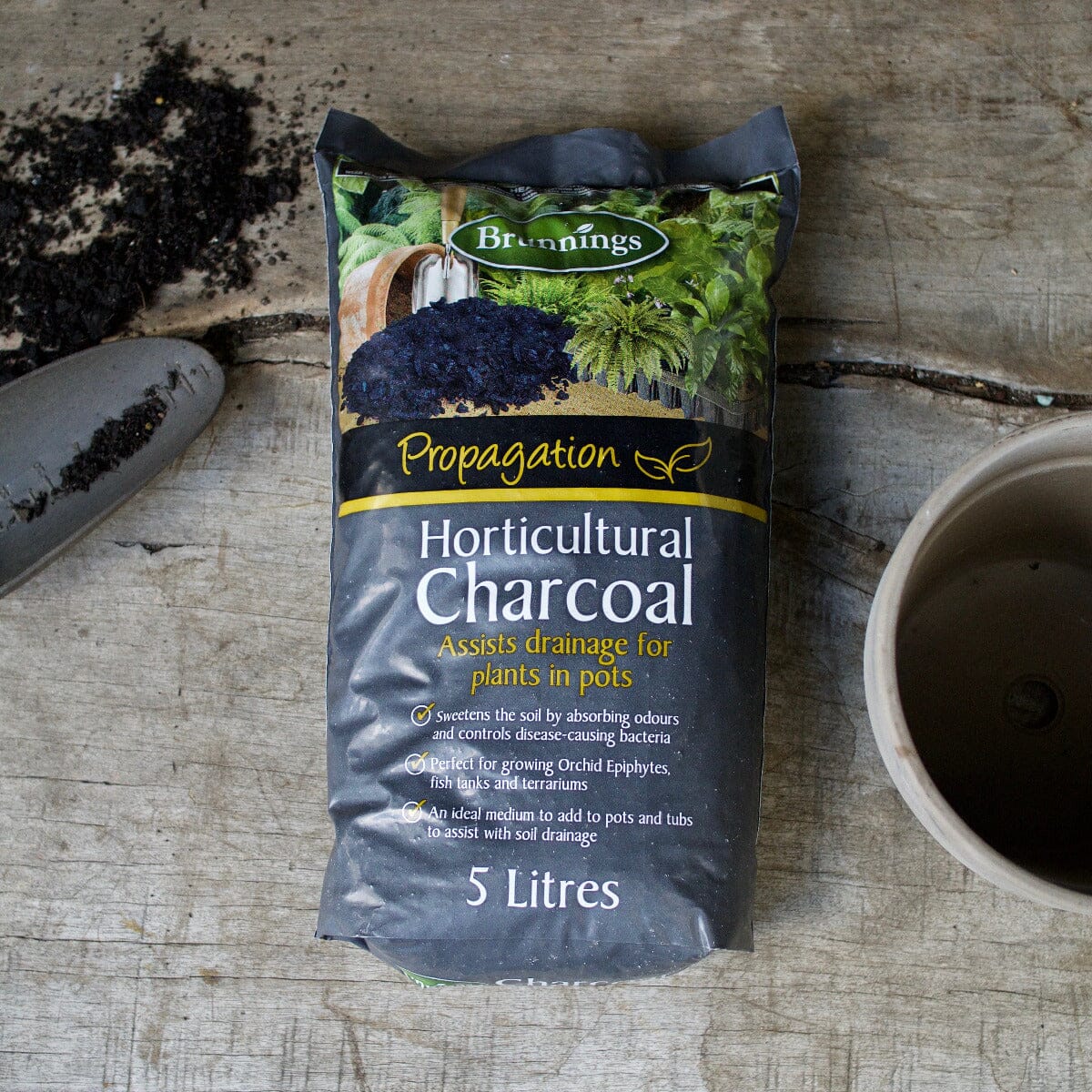 Hort Charcoal 5ltr Mulch / Soil Brookfield Gardens