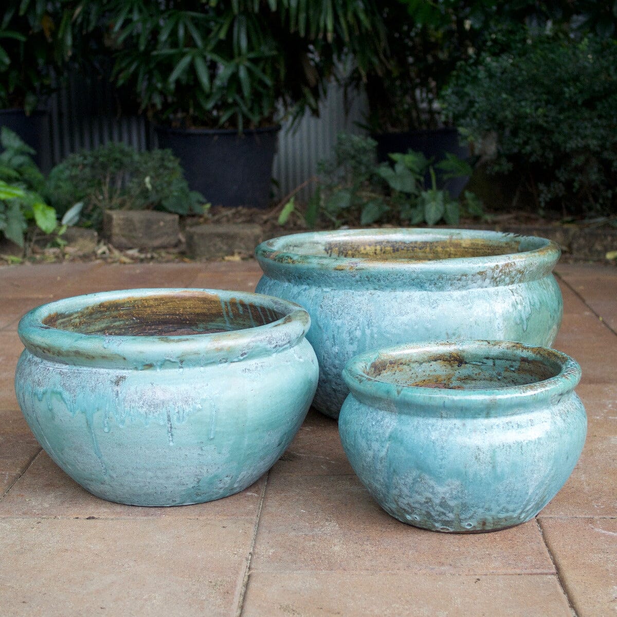 Sanskrit Planter Pots - Glazed Brookfield Gardens 