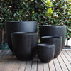 Sante Egg Pots - Light Weight Brookfield Gardens 30x30cm Black