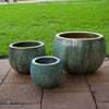 Squat Planter Pots - Glazed Brookfield Gardens