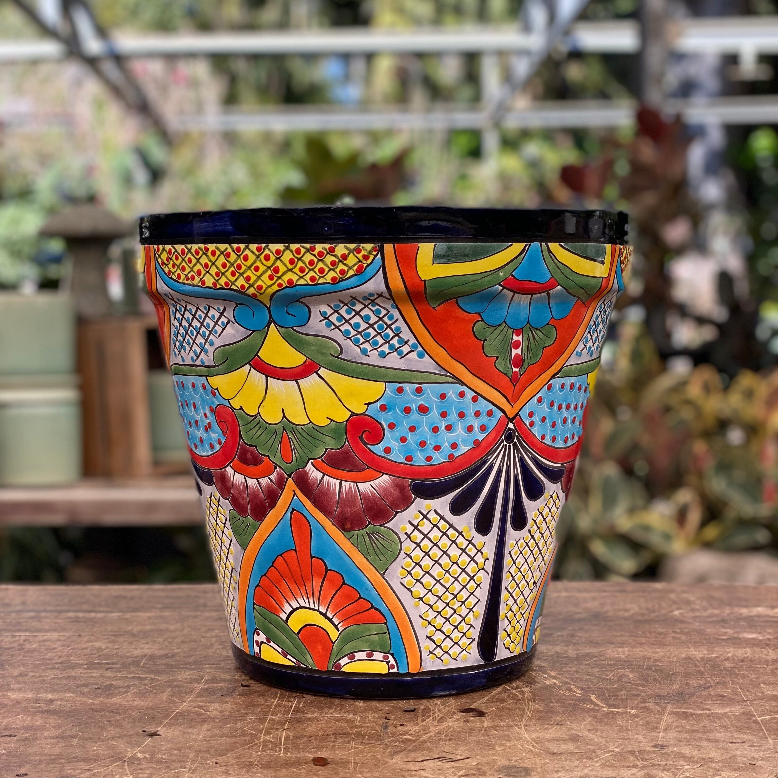 Talavera Planter 34cm Mexican Brookfield Gardens