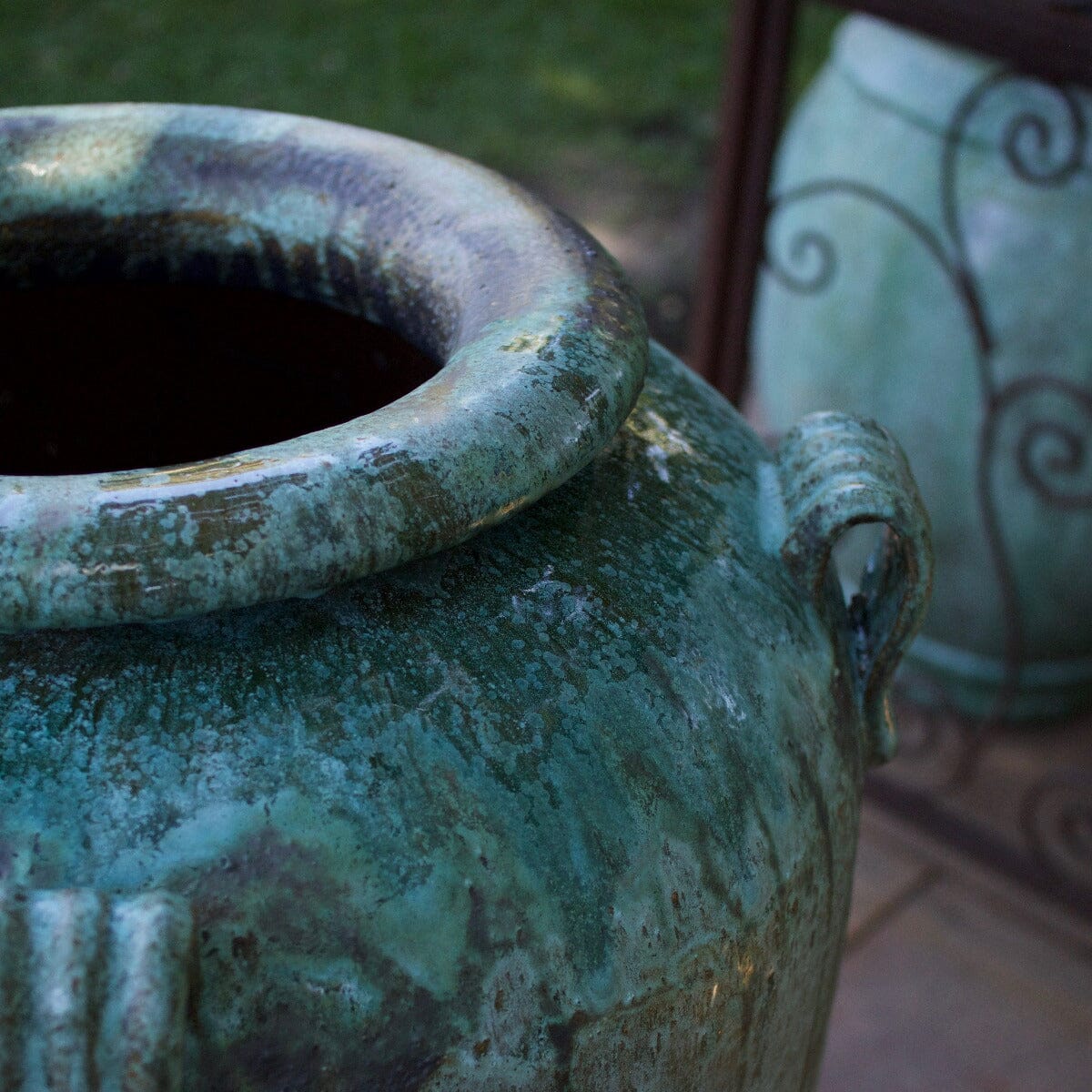 Tall Temple Jar Pots - Glazed Brookfield Gardens 